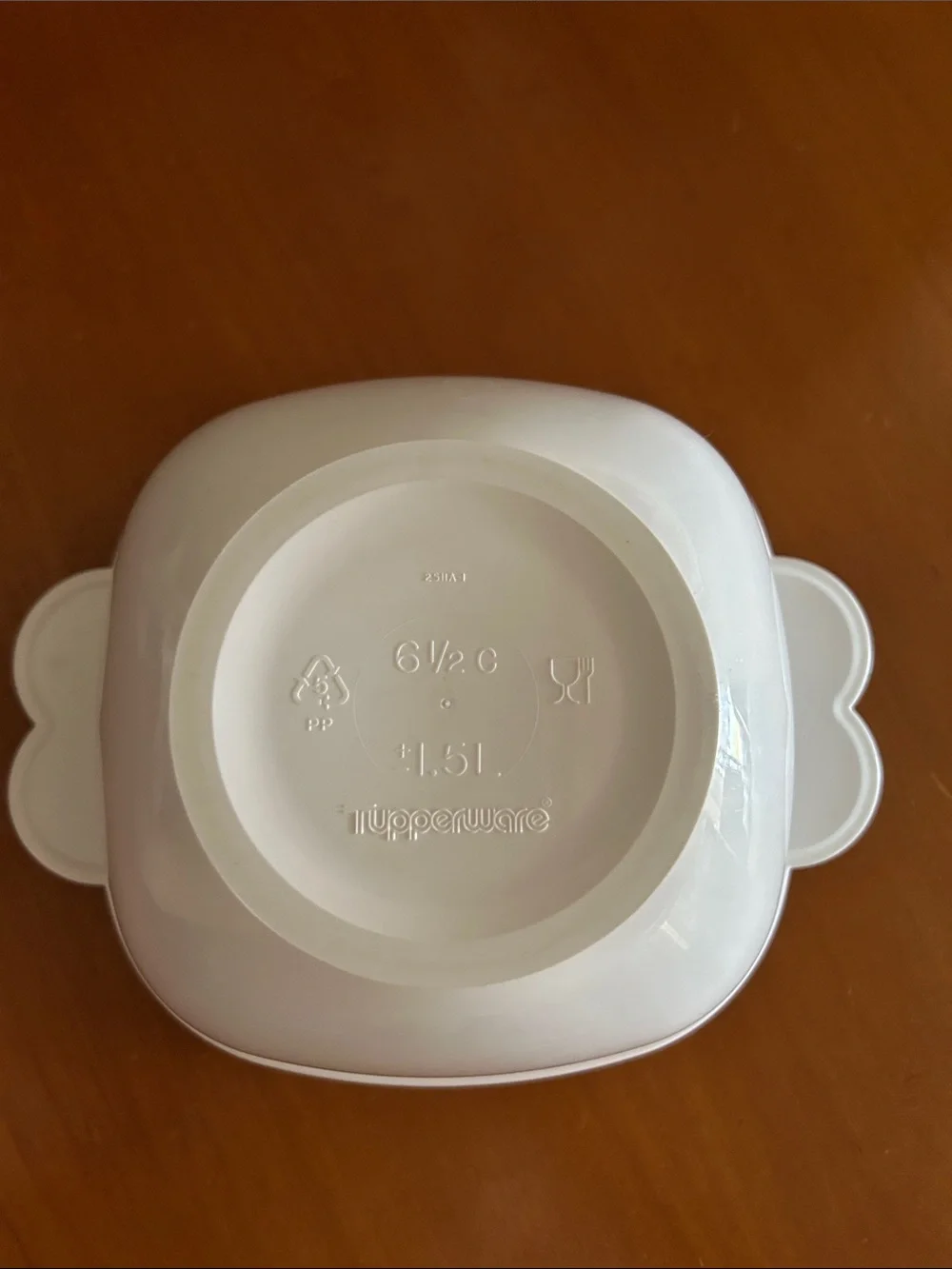 Vintage Tupperware Blue Lid Food Storage Bowl